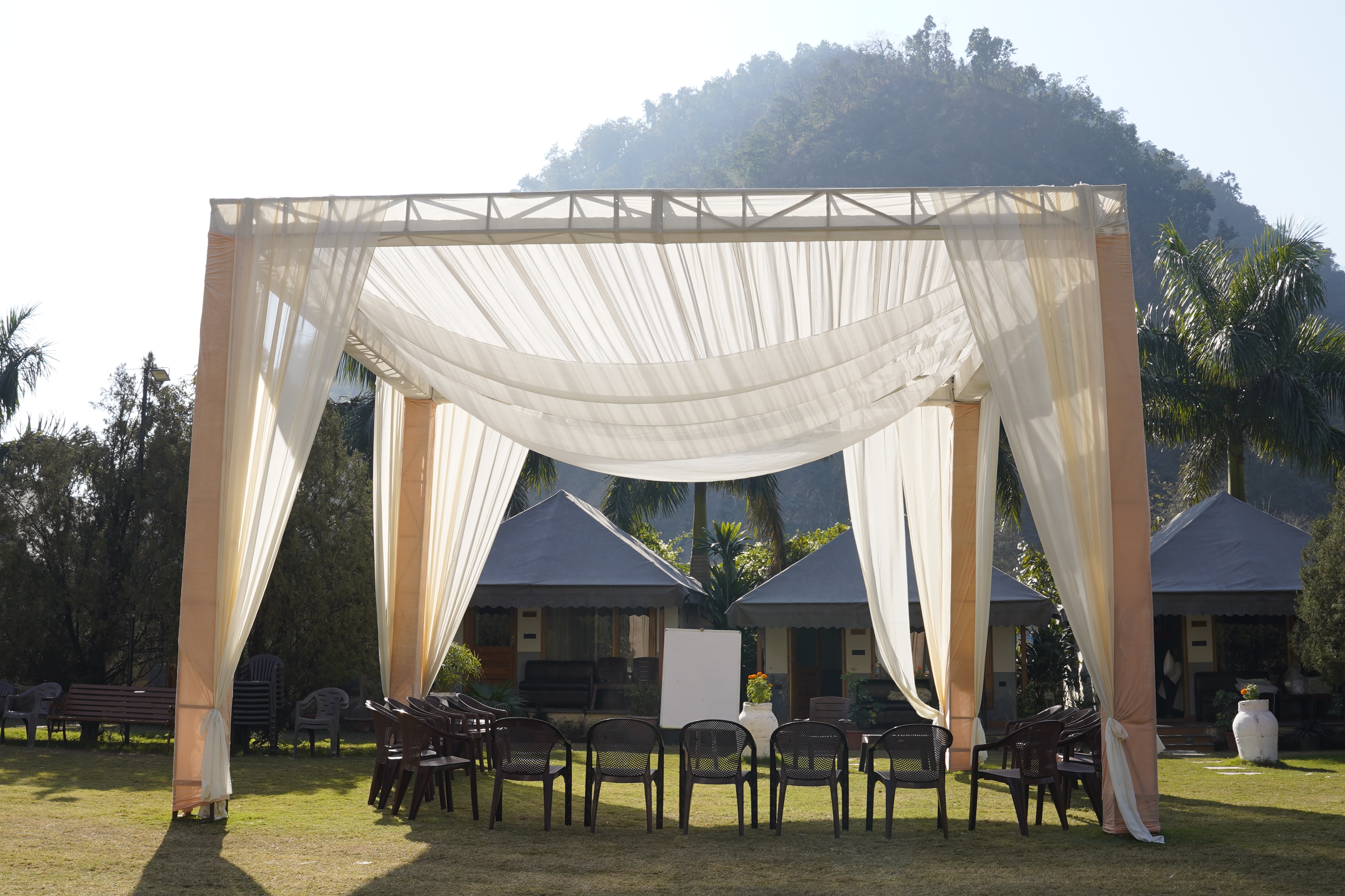 Wedding venue detail at Maldevta Farms